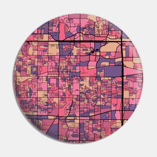 Arlington Map Pattern in Purple & Pink Pin