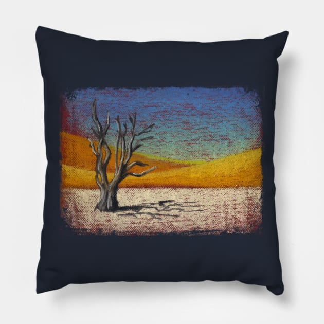 The Dead Vlei Pillow by GrayArea