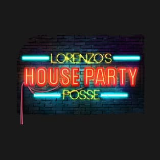 Lorenzo's House Party Thin Neon Letters T-Shirt