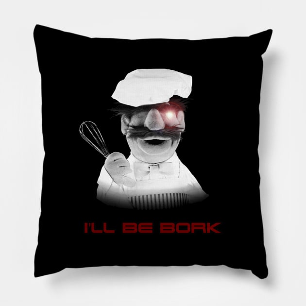 Muppets I'll Be Bork Swedish Chef Pillow by DemBoysTees