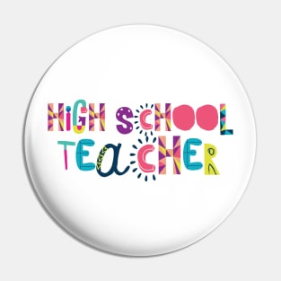 Cute High School Teacher Gift Idea Back to School Pin
