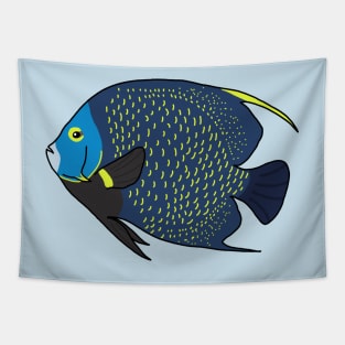 French Angelfish Tapestry