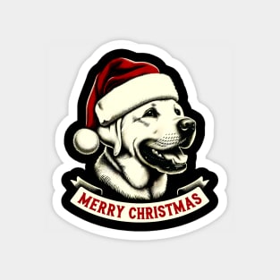 Santa's Four-Legged Helper: Labrador Christmas Sweatshirt Magnet