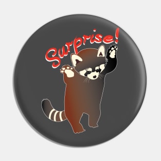 Red Panda Surprise Pin