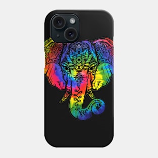 Mandala Tie dye Elephant Tank Top Phone Case