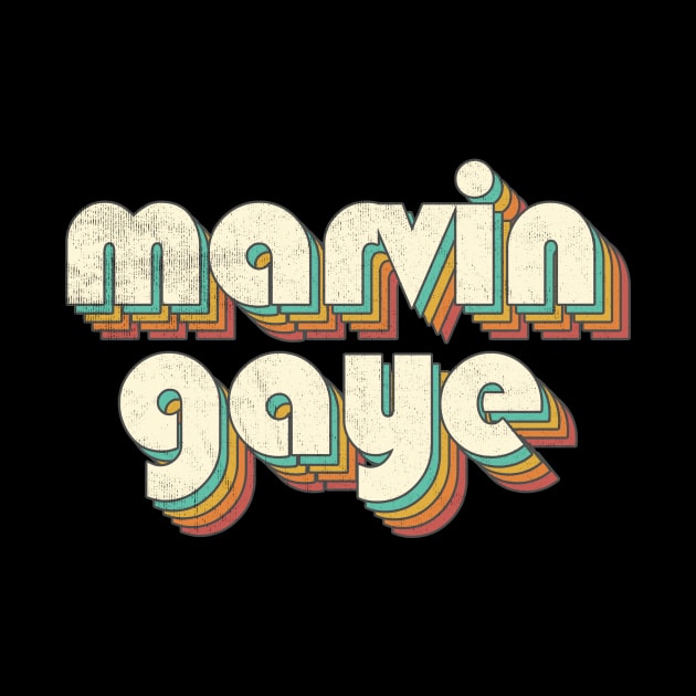 Retro Vintage Rainbow Marvin Letters Distressed by Cables Skull Design