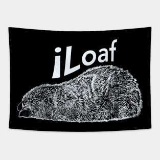 iLoaf cat loaf chill feline lazy days be a kitty Tapestry