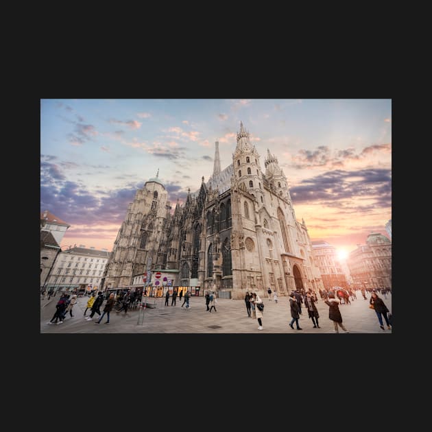 St. Stephen's Cathedral in Vienna, Austria by mitzobs