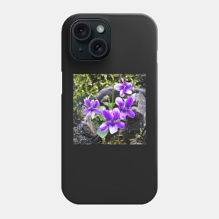 WILD WELSH VIOLETS Phone Case