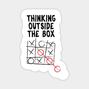 Think Outside The Box print Neurodiversity Magnet