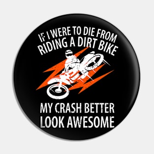 Motocross Biker Freestyle Stunt Pin