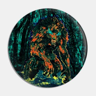 Werewolf in the forest Pin