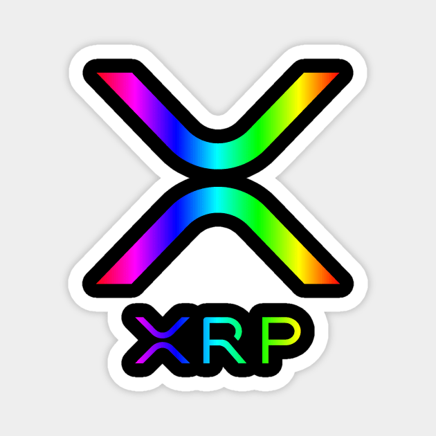 XRP Crypto - Full Spectrum Effect Magnet by cryptogeek