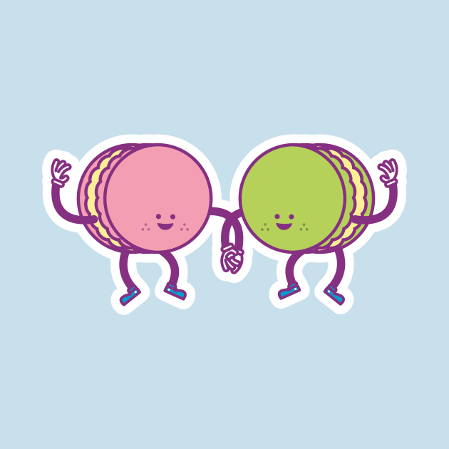 Macarons Holding Hands by Mended Arrow