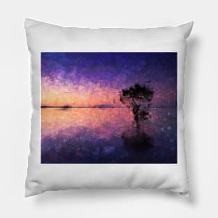 Sunset over the Lake Pillow