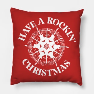 Have A Rockin' Christmas Pillow