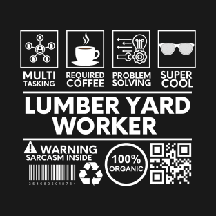Lumber Yard Worker Black T-Shirt