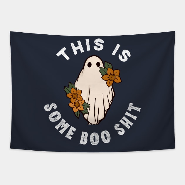 This Is Some Boo Sheet Halloween Tapestry by Nomad ART