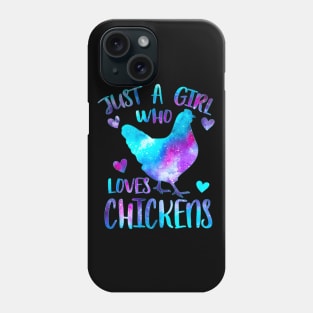 Just a girl who loves chickens Phone Case