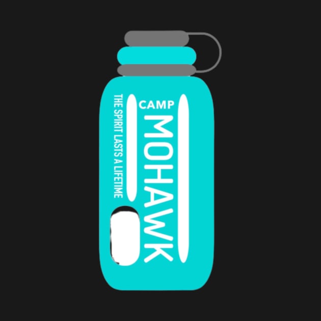 mohawk water bottle by davieloria