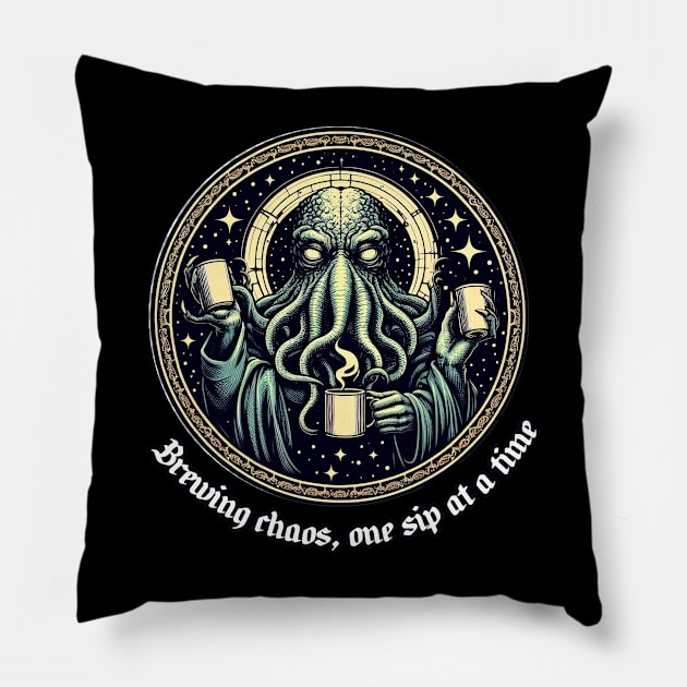 Brewing Chaos Pillow by MysticVault