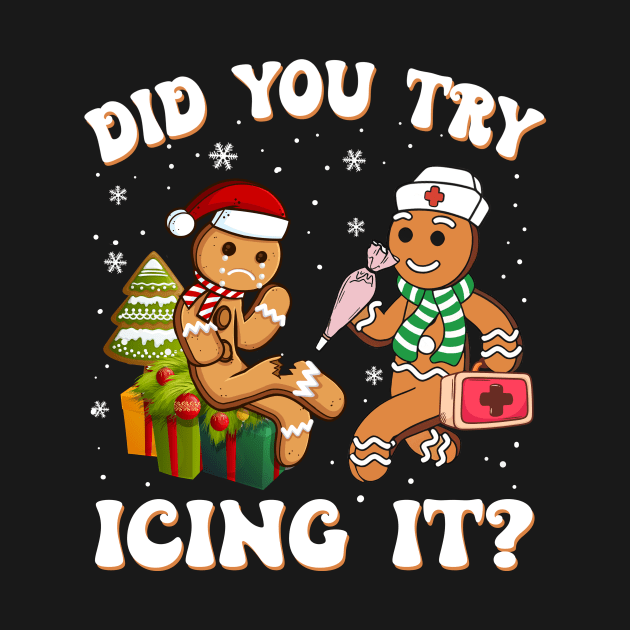 Funny Christmas Gingerbread Did You Try Icing It? by drreamweaverx