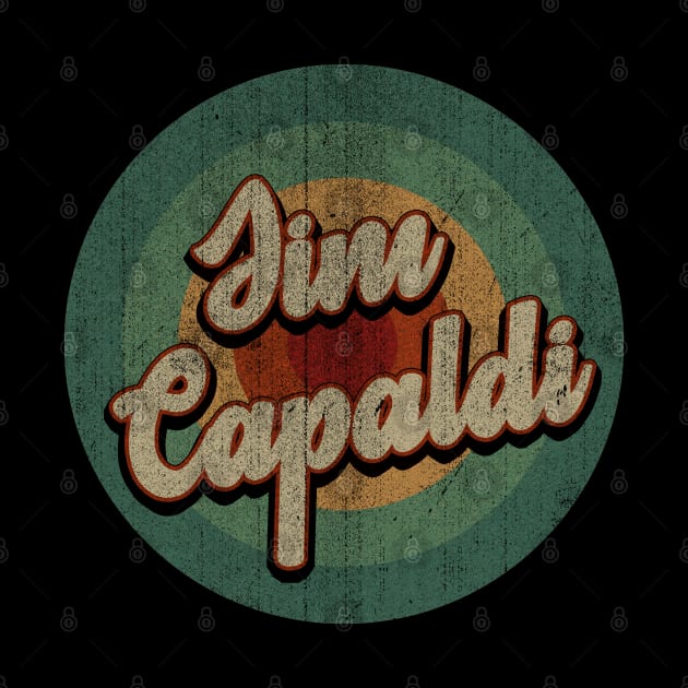 Circle Retro Vintage Jim Capaldi by Jokowow