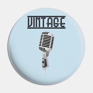 Vintage Microphone Pin
