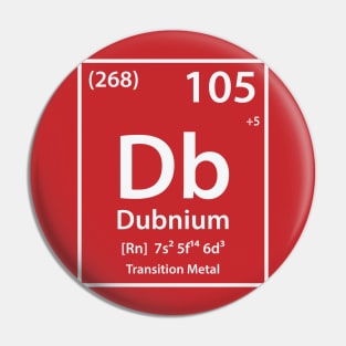 Dubnium Element Pin