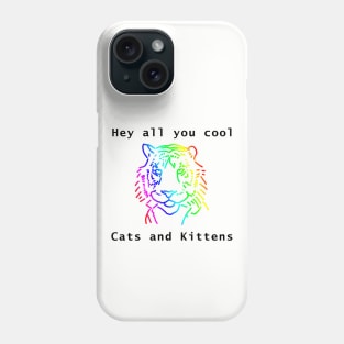 Cool Rainbow Tiger Memes Phone Case