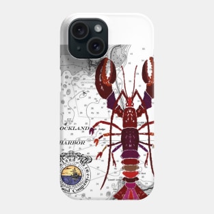 Rockland Maine Lobster Print Dark Phone Case