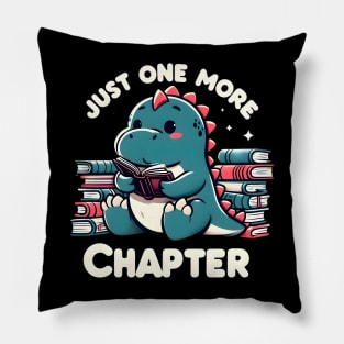 Cute dinosaur reading books Pillow