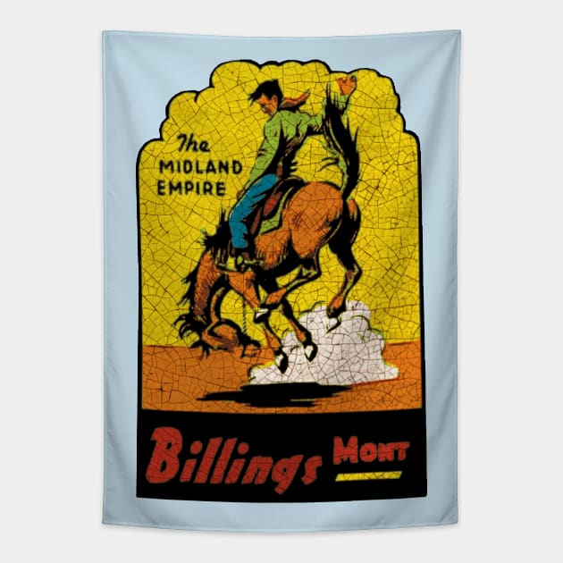 Billings Montana Tapestry by Midcenturydave