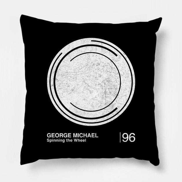 Spinning The Wheel / Minimalist Style Graphic Fan Artwork Pillow by saudade