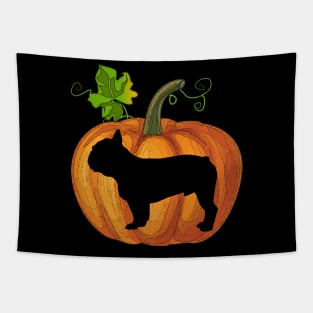 French bulldog in pumpkin Tapestry