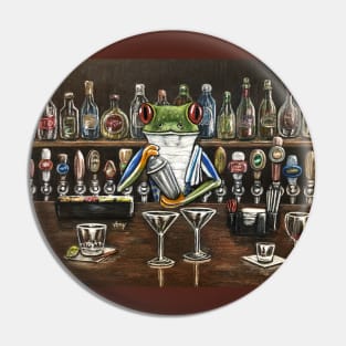 "Frog Bar" - Bartender Frog Pin