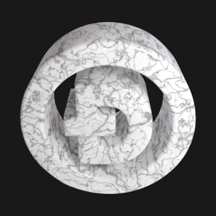 3D Dogecoin - White-Marble T-Shirt