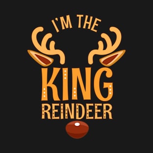 KING Reindeer Matching Family Christmas T-Shirt