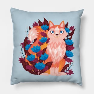 Fox in the Flowers Pillow