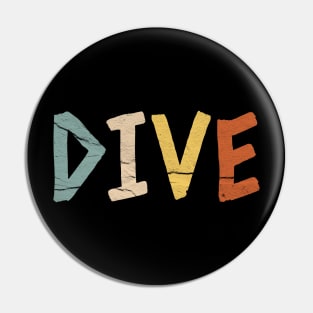 Retro Dive Vintage Diving Springboard Pin