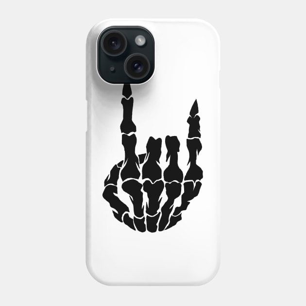 Heavy Metal, Horns Up Phone Case by wildsidecomix