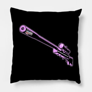 Punchado Sniper Rifle Blank Text, v. Code Pink Pillow