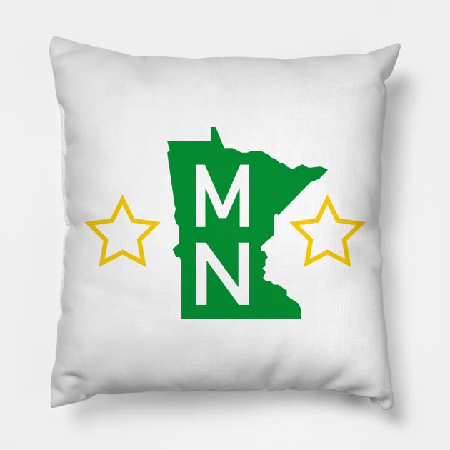 MN State Stars II Pillow by mjheubach