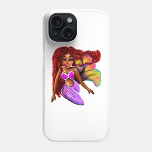 African American Mermaid Phone Case