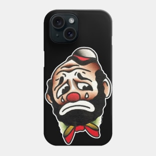 Sad Clown Tattoo Design Phone Case