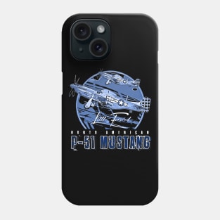 p51 mustang usaf fighter plane Phone Case