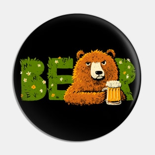 Bear & beer Pin