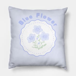 Blue Flower T-Shirt Hoodie Sticker Case Mug Apparel Wall Art Pillow Magnet Tote Bag Tapestrie Pillow