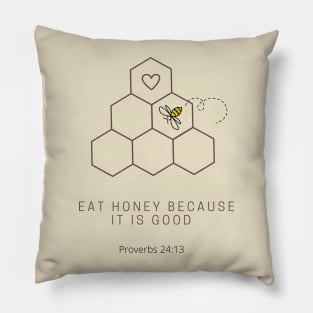 Honey Lovers Bible verse Pillow