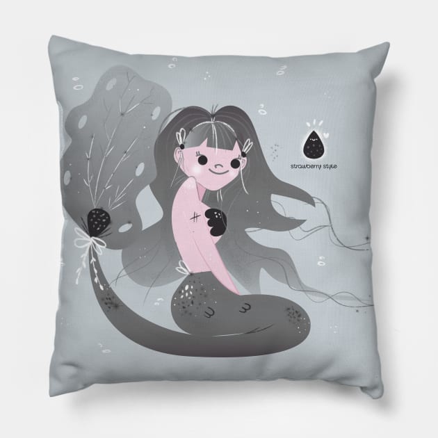 Mermay Absidian Pillow by strawberrystyle